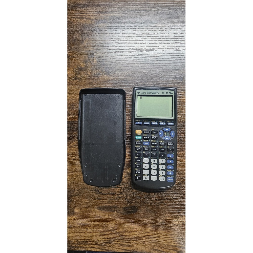 Texas Instruments TI-83 Plus Graphing Calculator With Cover Tested And Working